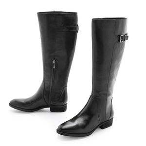 Sam Edelman Patton black leather moto Riding Boots 7.5